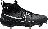 Nike Alpha Huarache NXT DJ6517-010 Black/Dark Smoke Grey/Light Smoke Grey/White Men's Metal Baseball Cleats 11.5 US