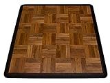 Big Floors Portable Dance Floor, Interlocking Dance Floor Tiles, Lightweight Plastic Modular Kit (3' X 3'), Dark Oak Finish, 21 Piece (9 Sq Ft)