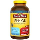 Nature Made Fish Oil Omega 3 Supplements, 2000mg Per Serving Softgels, Omega 3 Fish Oil for Heart Health Support, 250 Softgels