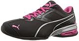 PUMA Women's Tazon 6 Sneakers, Puma Black/Puma Silver/Beetroot Purple, 8.5 M