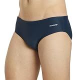 Sporti Solid Swim Brief - Athletic Swimsuit Short Training Bathing Suit for Swimmers - Competition Pool Training Swimwear for Men - Navy - 38