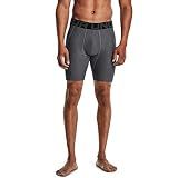 Under Armour Men's Armour HeatGear Compression Shorts , Carbon Heather (090)/Black, Medium