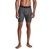 Under Armour Men's Armour HeatGear Compression Shorts , Carbon Heather (090)/Black, Large