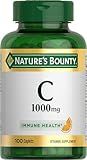 Nature’s Bounty Vitamin C 1000mg, Immune Support Supplement, Powerful Antioxidant, 1 Pack, 100 Caplets