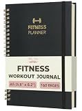 Mr. Pen- Fitness Workout Journal for Women & Men, 5.8" x 8.2", 160 Pages