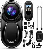 zakotu Mini Body Camera 1080P, Thumb Action Camera 512G for Motorcycle/Bike