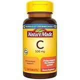 Nature Made Vitamin C 500 mg Tablets, Dietary Supplement, Vitamin C for Immune Support, 100 Tablets, 100 Day Supply