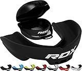 RDX Mouth Guard for Boxing MMA Kickboxing Muay Thai Judo Karate - Adult Gum Shield Mouthpiece Jaw Protector with Storage Case, Martial Arts Football Lacrosse Hockey Contact Sports - Above 12 Years Age