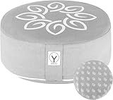 Y O Gayo Meditation Cushion and Floor Pillow. Ideal for Meditation Pillow, Yoga, & Floor Sitting - Premium Buckwheat Supportive Round Cushion with Changeable Cover. Versatile & Stylish - 16" in