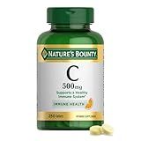 Nature's Bounty Vitamin C 500mg, Supports a Healthy Immune System, Daily Vitamin Supplement, 250 Vegetarian Tablets