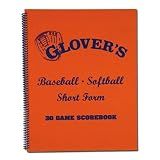Glovers Scorebooks Short Form Baseball/Softball Scorebook (30 Games)