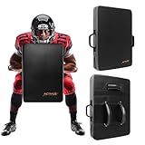 Football Blocking Pad Training Equipment Denser Softer Foam Kick Pads for Football, Basketball, Hockey, Lacrosse Tackle Dummy - 24"x16" Kick Shield Pad with Handles (1PCS)