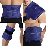 REVIX Ice Pack for Injuries Reusable Gel for Lower Back & Shoulder, Navy