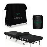 PingPong Table Cover 600D Heavy Duty Oxford Fabric 9x5 FT Universal Fit for Folding & Flat Tables, Waterproof Sunproof for Indoor Outdoor Use with Paddle Storage Bag