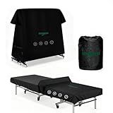 PingPong Table Cover 600D Heavy Duty Oxford Fabric 9x5 FT Universal Fit for Folding & Flat Tables, Waterproof Sunproof for Indoor Outdoor Use with Paddle Storage Bag