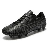 LEOCI Men's Soccer Cleats Women Outdoor Frim Ground Football Shoes