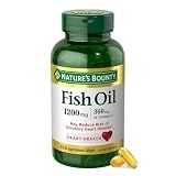 Nature's Bounty Fish Oil 1200 Mg, Omega-3, 200 Softgels (Pack of 1)