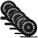 Fitvids Olympic Bumper Plates Set, 2" Weight Plates for Strength Training & Weightlifting, 260LB Set (10LB, 15LB, 25LB, 35LB, 45LB), Multiple Packages