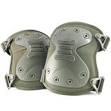 BZTAC Tactical Professional Combat Knee Protective Pads Set Advanced Tactical Gear Set for Outdoor CS Paintball Game Cycling Safety Skateboarding Gear Skates Airsoft Hunting Knee Protection Guard Pads