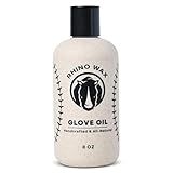 Rhino Wax - Baseball Glove Oil 8 oz (Not Made in China) - Softens & Hydrates Leather Fibers - Improves Ball Gloves Flexibility - Break in Mitts Fast - Natural Ingredients - Proudly Made in the USA
