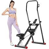 JELENS Stair Stepper for Home Gym Exercise, Compact Folding Cardio Exercise Climber for Full-Body Workout, Vertical Climber Machine, Extended Step Range (Black)