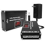 Airsoft Battery Charger LiPo Balance Charger for Lipo/Li-Ion Battery with Wireless Voltage Meter, Overcharge Protection Fast Charging and Safety Cut Off for 7.4V 11.1V 14.8V Airsoft RC Lithium Battery