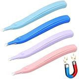 4 Pack Magnetic Staple Remover Tools, Professional Stapler Removers Staple Puller Remover for Classroom, Multicolored Stapler Remover Tool Staple Remover Stick for Home School Office (4 Colors)