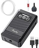 Pawfly Ultra Quiet Live Bait Aerator Electric Type-C Rechargeable Battery Air Pump for 5-20 Gallon Bait Bucket 25 GPH Portable Battery Powered Oxygen Pump Outdoor Fishing Power Outage