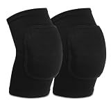 Elbow Pads for Men & Women, 1 Pair Breathable Arm Brace Pads with EVA Foam Padding, Anti-Collision Elbow Protector for Volleyball, Basketball, Tennis, Golf, Non-Slip Sports Arm Protector (Black)