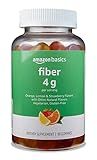 Amazon Basics Fiber Gummies for Digestive Health and Regularity, Orange, Lemon & Strawberry Flavors, 90 Count, Pack of 1 (Previously Solimo)