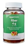 Amazon Basics Fiber Gummies for Digestive Health and Regularity, Orange, Lemon & Strawberry Flavors, 90 Count, Pack of 1 (Previously Solimo)