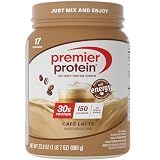 Premier Protein Powder, Café Latte, 100% Whey, 30g High Protein, 17 Serving