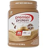Premier Protein Powder, Café Latte, 30g Protein, 95mg Caffeine for Energy, No Added Sugar, 100% Whey Protein, Keto Friendly, Soy & Gluten Free, 23.9 oz (17 Servings)