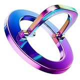 SUPERONE for MagSafe Phone Grip, Stylish Cool Magnetic Ring Holder with Adjustable Stand, Removable MagSafe Accessories Only for iPhone 12/13/14/15/16/17 Series & Fits Magnetic Case - Colorful