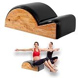 MonDAY To SunDAY Pilates Spine Corrector Body Stretching，Pilates Spine Supporter Home Gym Low Load Small Muscle Group Exercise Body Reshaping (Rubber Wood （Black）)