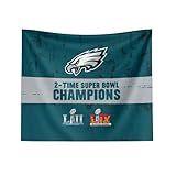 Northwest NFL Philadelphia Eagles 2025 Super Bowl LIX Multi Champ Excellence Wall Hanging 34X40 Inches