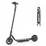 HQYEX Electric Scooter for Kids Teens Ages 8-12, 250W Motor E Scooter, Max 9 MPH 3 Speed Modes, 6.5" Solid Tires, Dual Braking System, Lightweight Kids Electric Scooter for Boys Girls
