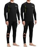 romision Thermal Underwear Long Johns for Men Fleece Lined Base Layer Cold Weather Hunting Gear Bottom and Top Set