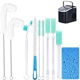 Ice Machine Cleaner Brush Sets,10 Pcs Ice Maker Cleaner Tools with Crevice Cleaning Brush and Scrub Sponge, Small Cleaning Brush Tight Spaces