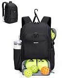 sportsnew Waterproof Pickleball Bag Men Women W/Shoe Compartment Fence Hook