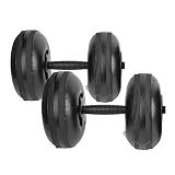 Adjustable Dumbbells, Easy Water Weight Adjustment, Water Filled Weights, 8-10kg (18-22lbs) for Home Gym Yoga Arm Muscle Training Fitness Shaping