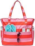 Bluboon Waterproof Beach Tote Pool Bags for Women Ladies Extra Large Gym Tote Carry On Bag With Wet Compartment for Weekender Travel