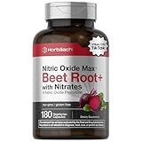 Horbäach Nitric Oxide Beet Root Capsules | 180 Count | with Nitrates and Precursor | for Men and Women | Vegetarian, Non-GMO, Gluten Free Supplement