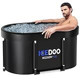 Upgrade XL 129 Gal Large Oval Ice Bath Tub for Athletes,Multiple Layered Portable Outdoor Cold Plunge Tub for Recovery,Cold Plunge for Family-Foldable Ice Baths for Home,Gyms,Indoor use