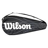 Wilson Performance Racket Cover for One Tennis Racket,Black/White