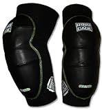 Ring to Cage Deluxe MiM-Foam Elbow Pads - Leather for Muay Thai, MMA, Kickboxing, Stand up-Large