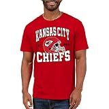 Junk Food NFL - Kansas City Chiefs Team Helmet Adult SS T-Shirt Red