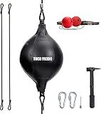 TOCO FREIDO Double End Punching Ball, Speed Bag with 2 Difficulty Levels Boxing Reflex Ball with Headband, Perfect for Reaction, Agility, Punching Speed, Fight Skill and Hand Eye Coordination Training