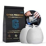 130g (2 x 65g) Premium Chalk Balls. Pro-Grade Gym Chalk in Refillable Sock. Eco Friendly Packaging. Grip Enhancing Gym Accessory for Weightlifting, Rock Climbing, Gymnastics & More. Package May Vary.