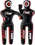 Un-Filled Grappling Dummy Wrestling Dummy Jiu Jitsu Dummy for BJJ MMA Judo Karate Training Adult Kids and Youth Practice Tackling Dummies (Black, 5ft / 60")
